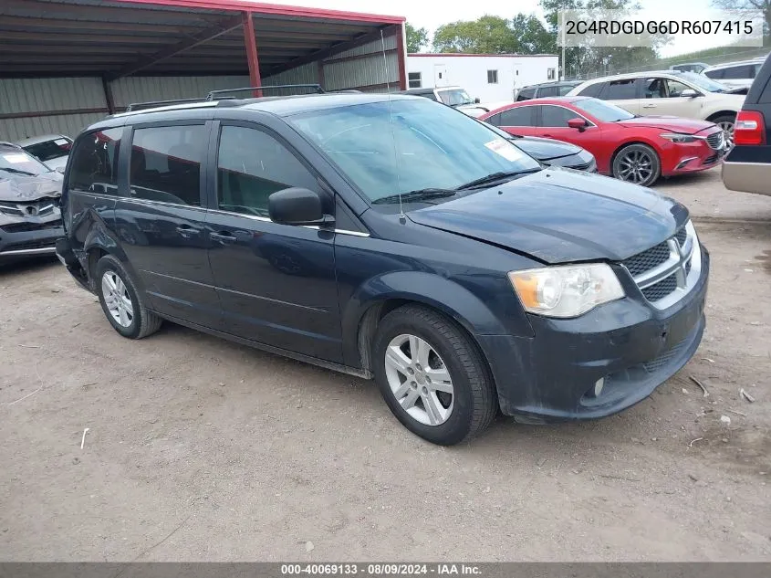 2013 Dodge Grand Caravan Crew VIN: 2C4RDGDG6DR607415 Lot: 40069133