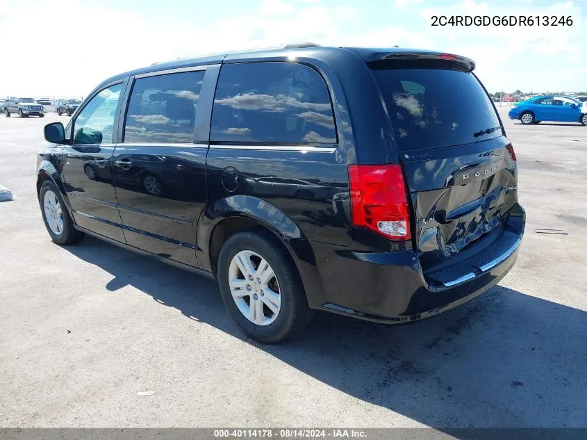 2013 Dodge Grand Caravan Crew VIN: 2C4RDGDG6DR613246 Lot: 40114178