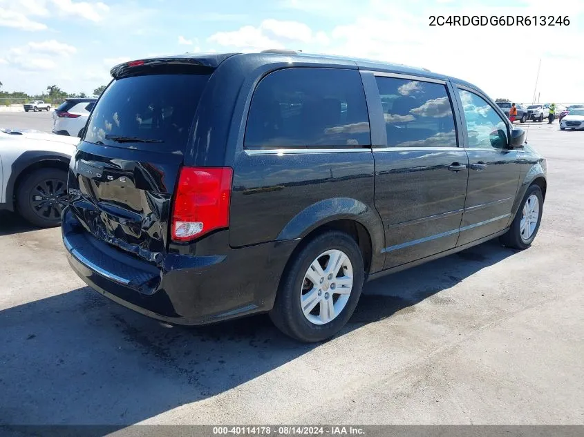 2013 Dodge Grand Caravan Crew VIN: 2C4RDGDG6DR613246 Lot: 40114178