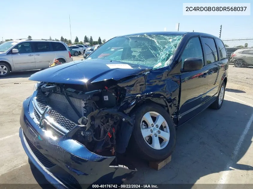 2013 Dodge Grand Caravan Se VIN: 2C4RDGBG8DR568037 Lot: 40176742