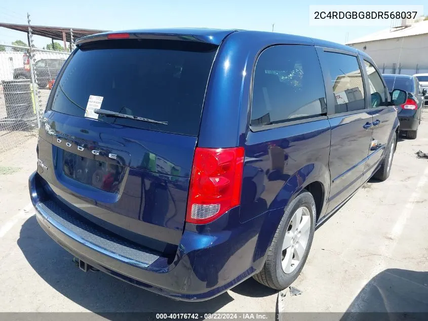 2013 Dodge Grand Caravan Se VIN: 2C4RDGBG8DR568037 Lot: 40176742