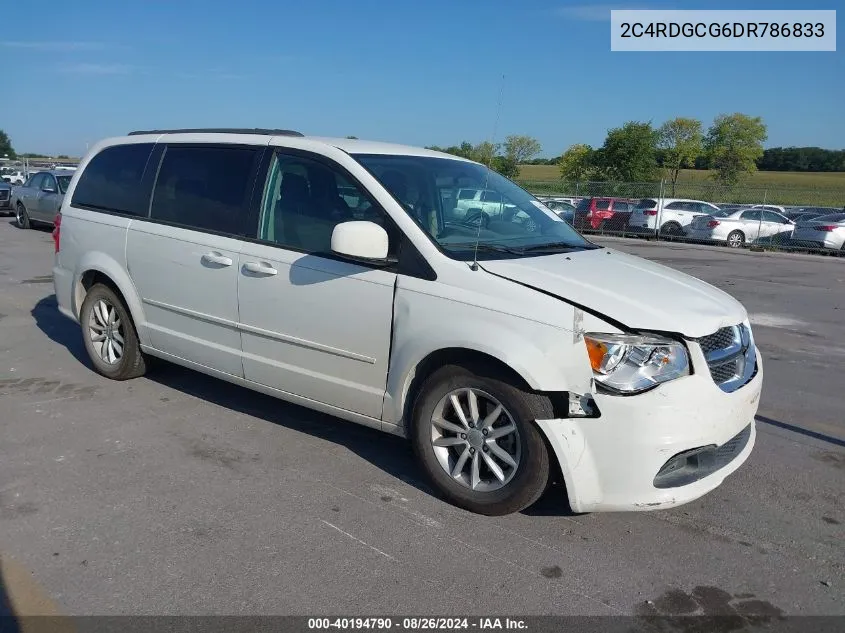 2013 Dodge Grand Caravan Sxt VIN: 2C4RDGCG6DR786833 Lot: 40194790