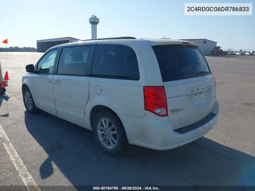 2C4RDGCG6DR786833 2013 Dodge Grand Caravan Sxt