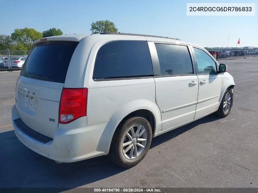 2C4RDGCG6DR786833 2013 Dodge Grand Caravan Sxt