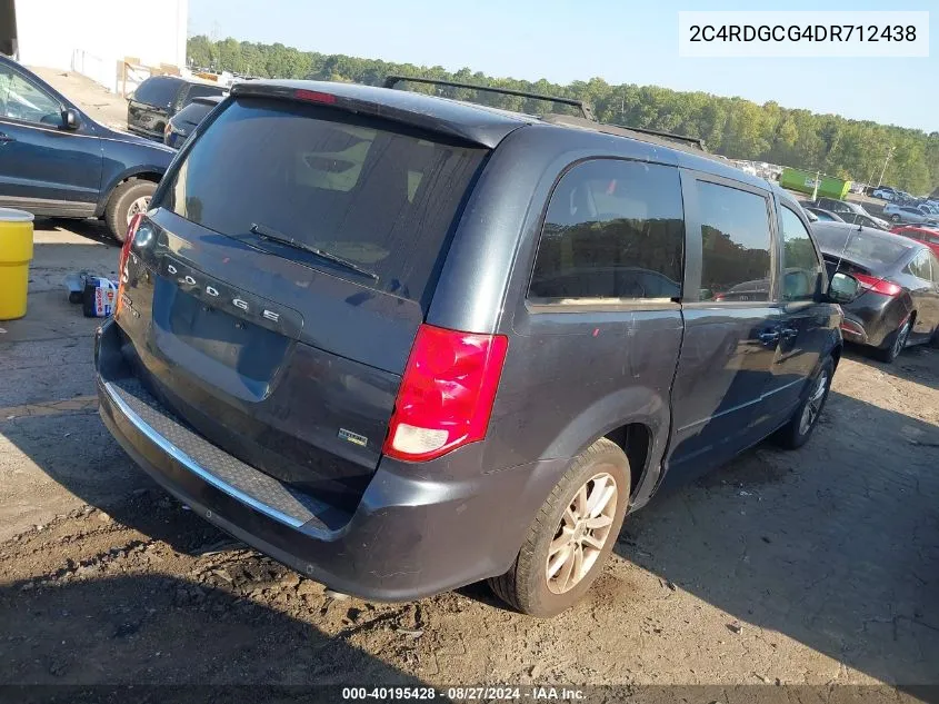 2013 Dodge Grand Caravan Sxt VIN: 2C4RDGCG4DR712438 Lot: 40195428