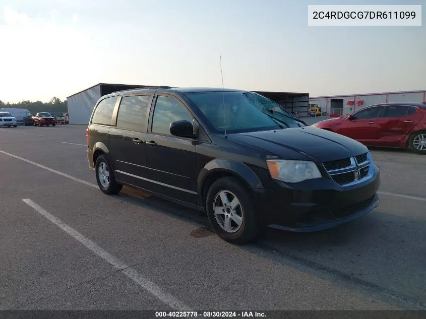 2013 Dodge Grand Caravan Sxt VIN: 2C4RDGCG7DR611099 Lot: 40225778