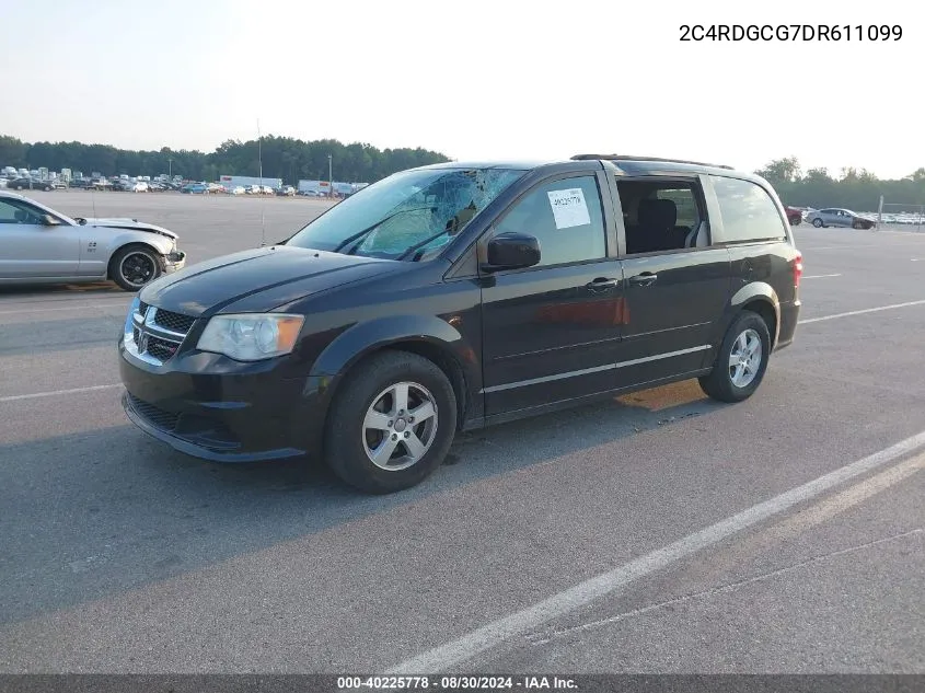 2013 Dodge Grand Caravan Sxt VIN: 2C4RDGCG7DR611099 Lot: 40225778