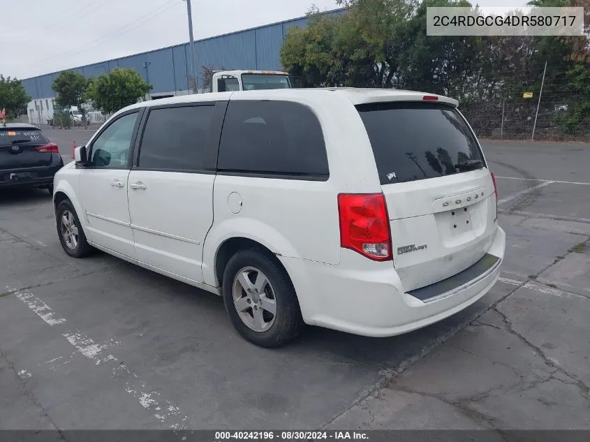 2013 Dodge Grand Caravan Sxt VIN: 2C4RDGCG4DR580717 Lot: 40242196