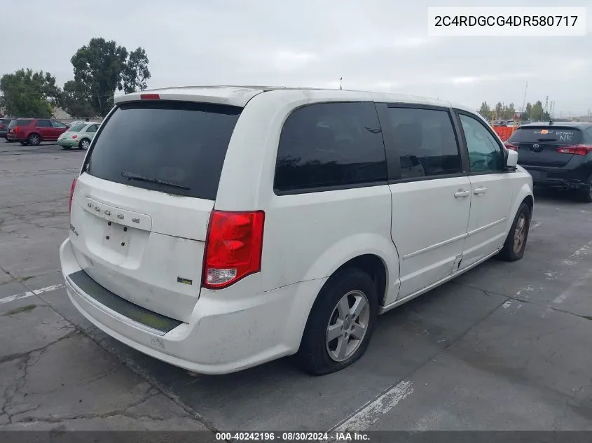 2013 Dodge Grand Caravan Sxt VIN: 2C4RDGCG4DR580717 Lot: 40242196