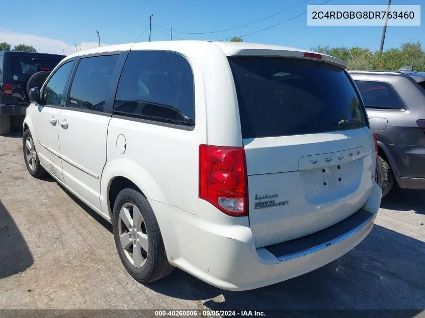 2013 Dodge Grand Caravan Se VIN: 2C4RDGBG8DR763460 Lot: 40260506