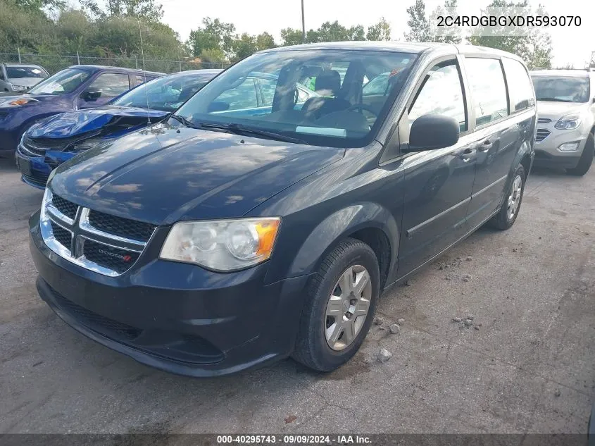 2013 Dodge Grand Caravan American Value Pkg VIN: 2C4RDGBGXDR593070 Lot: 40295743