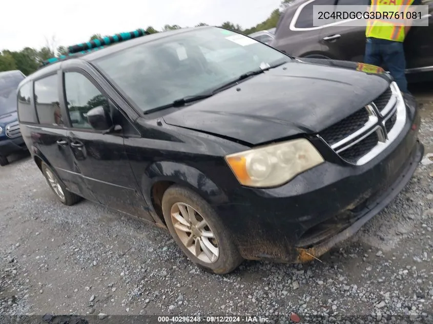 2013 Dodge Grand Caravan Sxt VIN: 2C4RDGCG3DR761081 Lot: 40296248