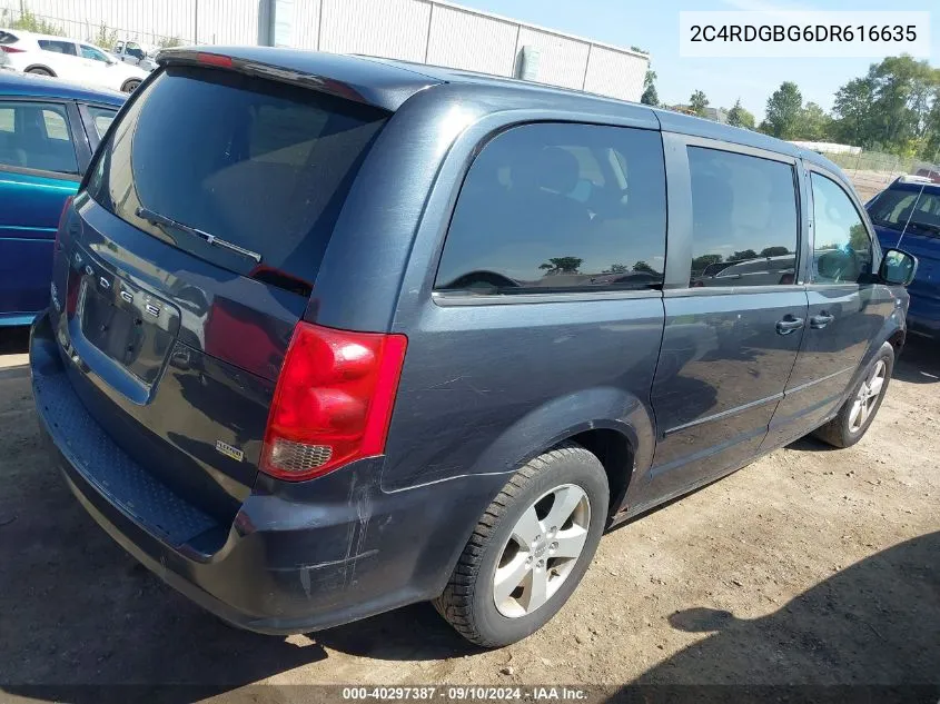 2013 Dodge Grand Caravan Se VIN: 2C4RDGBG6DR616635 Lot: 40297387