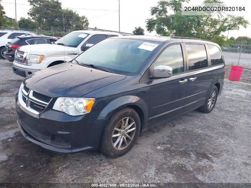 2C4RDGCG2DR820184 2013 Dodge Grand Caravan Sxt