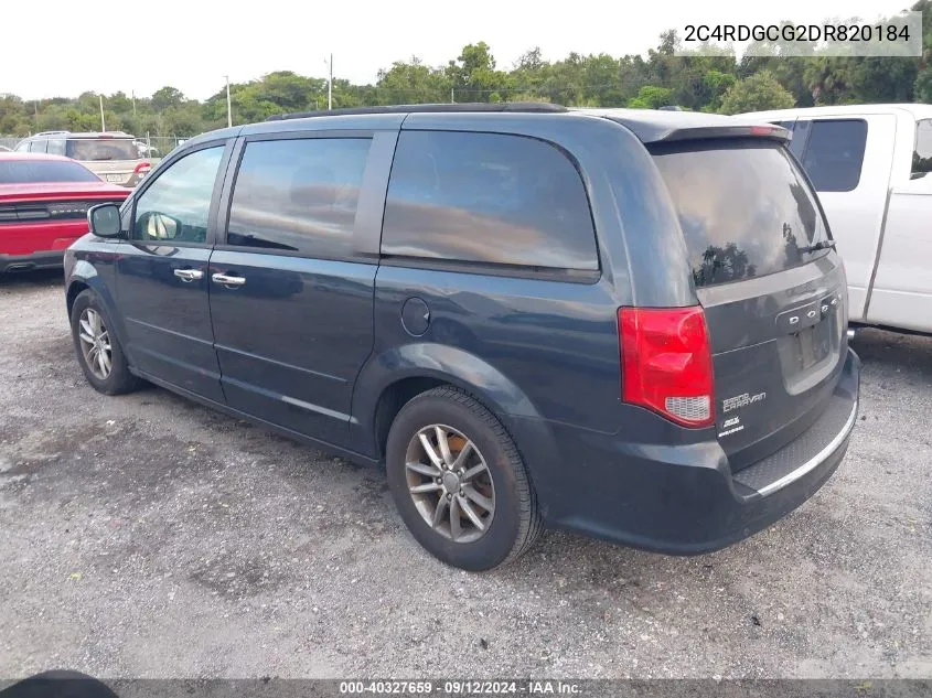 2C4RDGCG2DR820184 2013 Dodge Grand Caravan Sxt