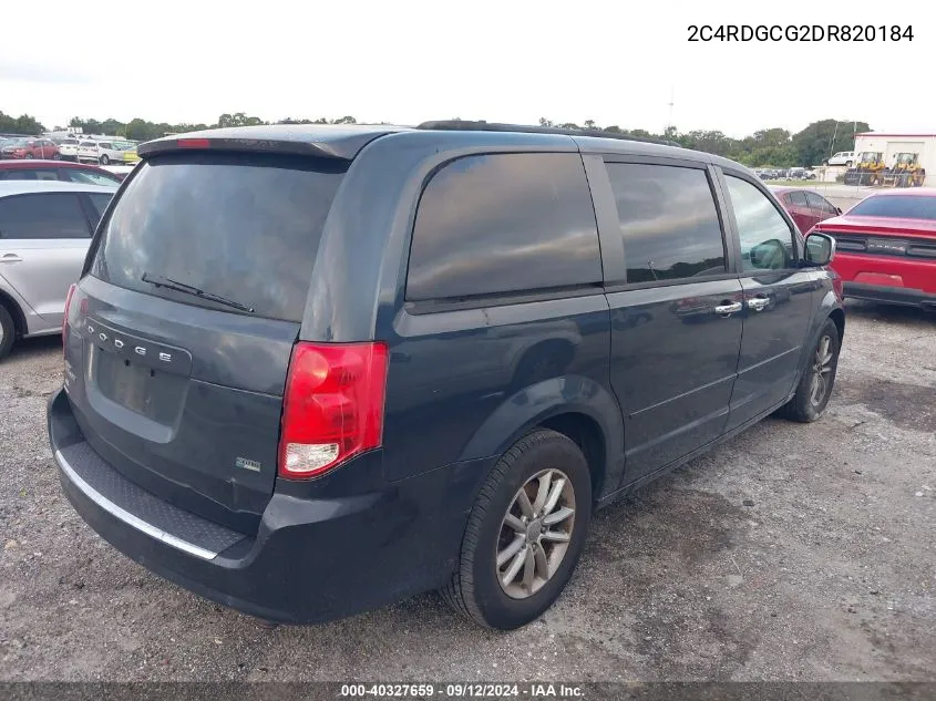 2C4RDGCG2DR820184 2013 Dodge Grand Caravan Sxt