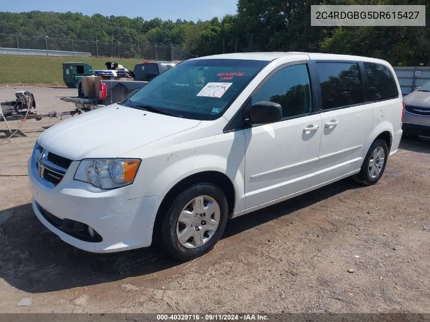 2013 Dodge Grand Caravan Se VIN: 2C4RDGBG5DR615427 Lot: 40329716