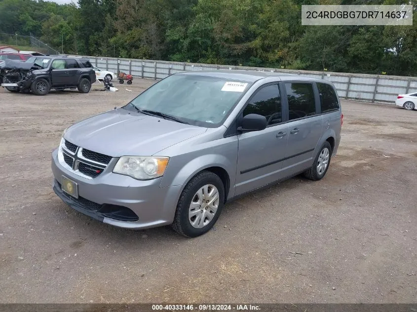 2013 Dodge Grand Caravan American Value Pkg VIN: 2C4RDGBG7DR714637 Lot: 40333146