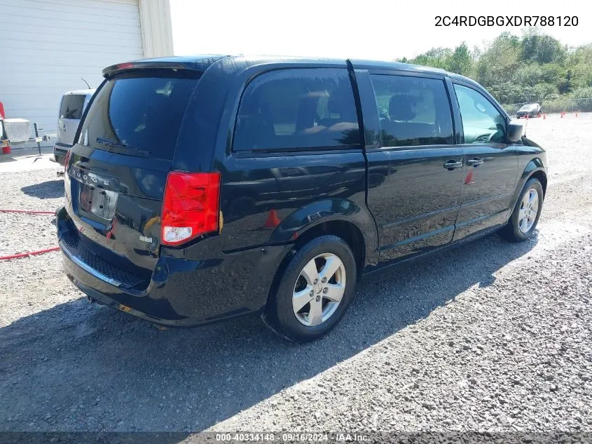 2013 Dodge Grand Caravan Se VIN: 2C4RDGBGXDR788120 Lot: 40334148