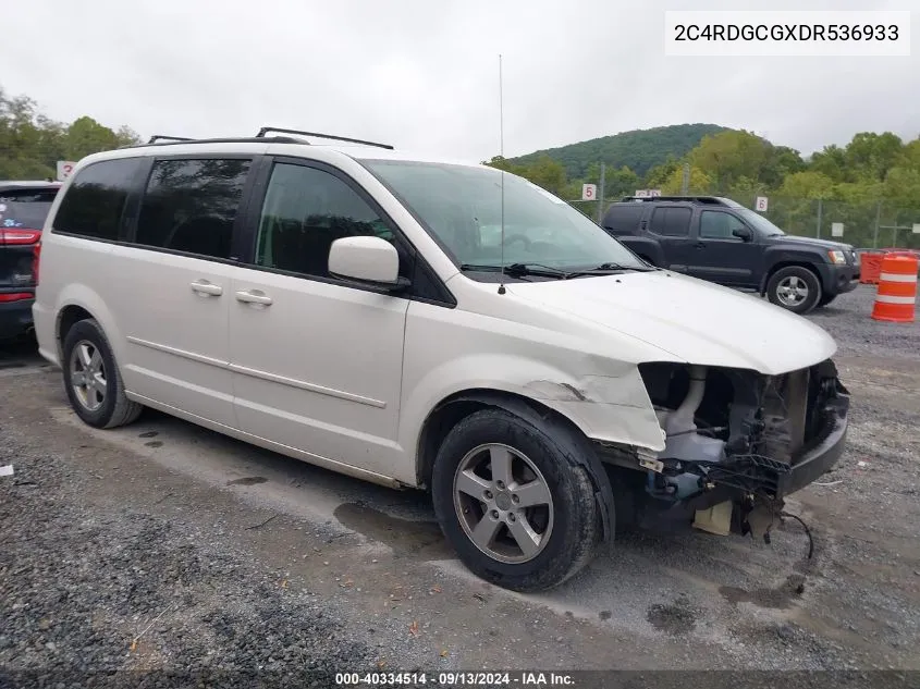 2013 Dodge Grand Caravan Sxt VIN: 2C4RDGCGXDR536933 Lot: 40334514