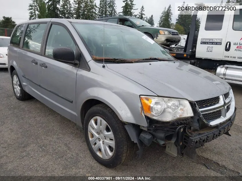 2013 Dodge Grand Caravan American Value Pkg VIN: 2C4RDGBG0DR772900 Lot: 40337901