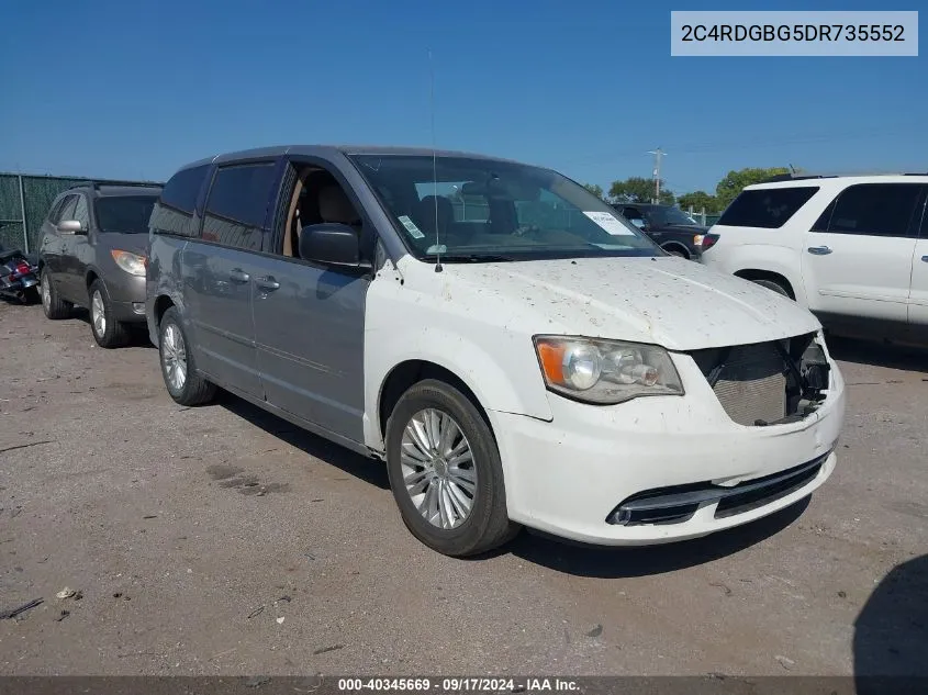 2013 Dodge Grand Caravan Se VIN: 2C4RDGBG5DR735552 Lot: 40345669