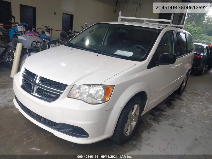 2013 Dodge Grand Caravan Se VIN: 2C4RDGBG5DR612592 Lot: 40346136