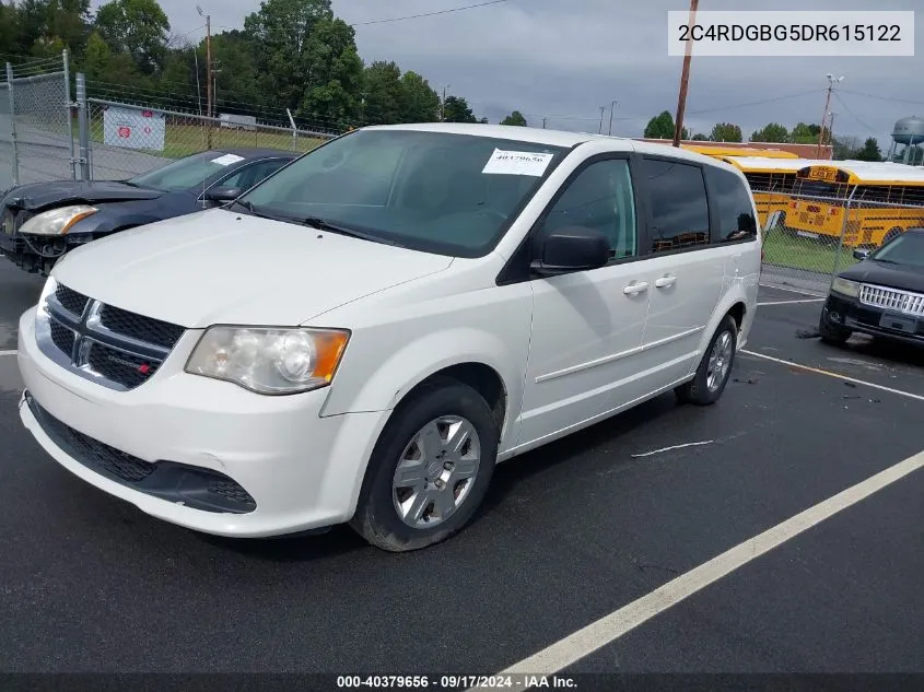 2013 Dodge Grand Caravan Se VIN: 2C4RDGBG5DR615122 Lot: 40379656