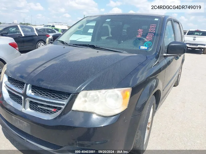 2C4RDGCG4DR749019 2013 Dodge Grand Caravan Sxt