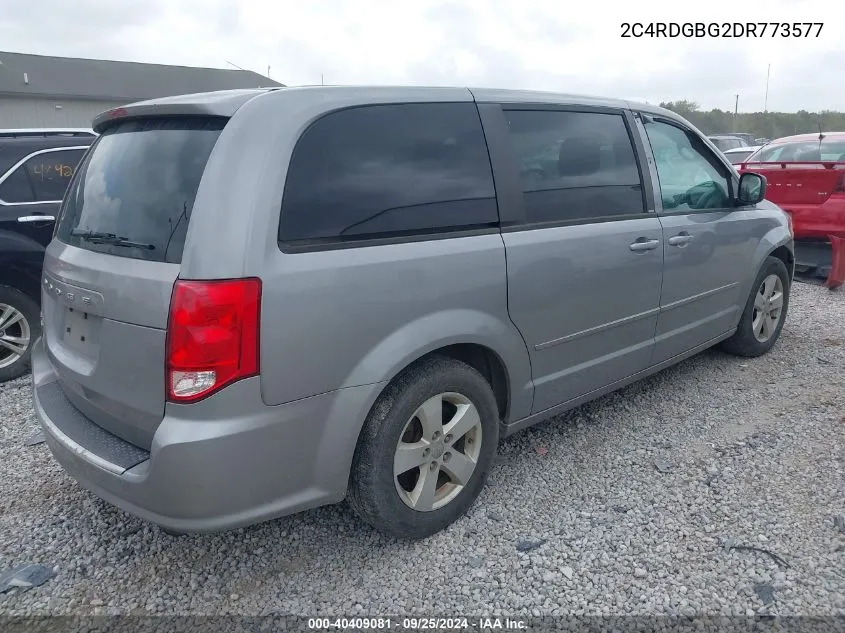 2013 Dodge Grand Caravan Se VIN: 2C4RDGBG2DR773577 Lot: 40409081