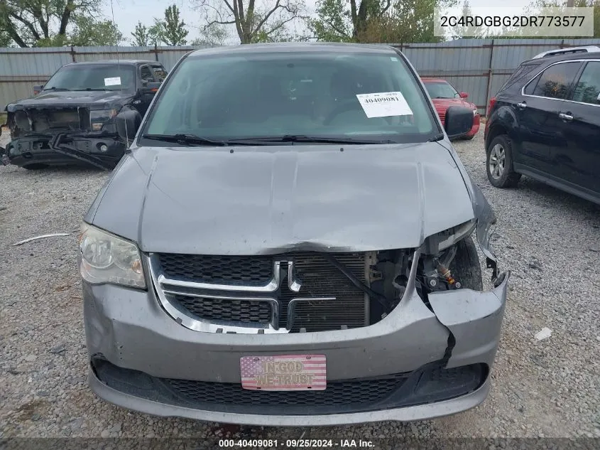 2013 Dodge Grand Caravan Se VIN: 2C4RDGBG2DR773577 Lot: 40409081