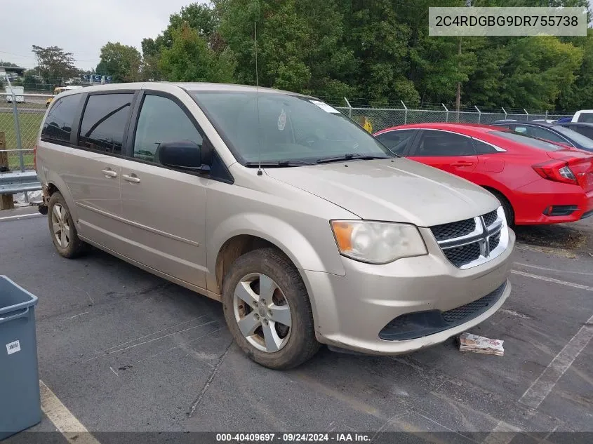 2013 Dodge Grand Caravan Se VIN: 2C4RDGBG9DR755738 Lot: 40409697