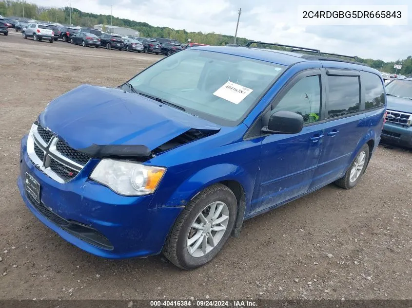 2013 Dodge Grand Caravan Se/Sxt VIN: 2C4RDGBG5DR665843 Lot: 40416384