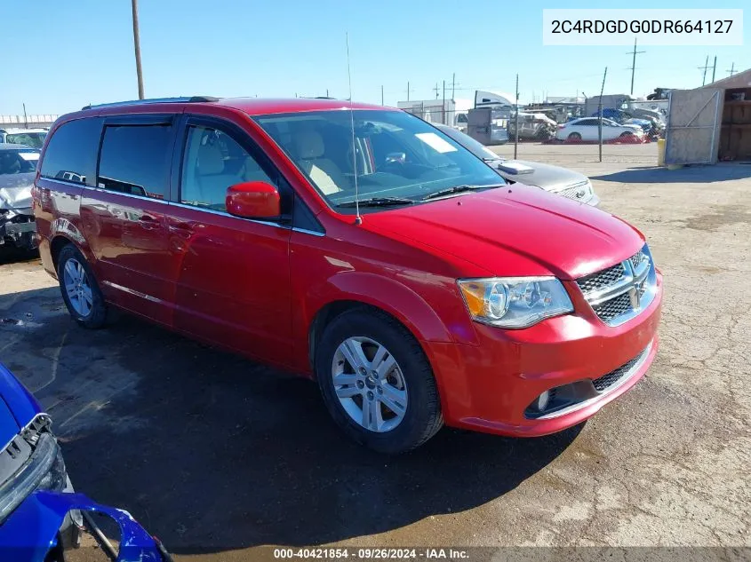 2013 Dodge Grand Caravan Crew VIN: 2C4RDGDG0DR664127 Lot: 40421854