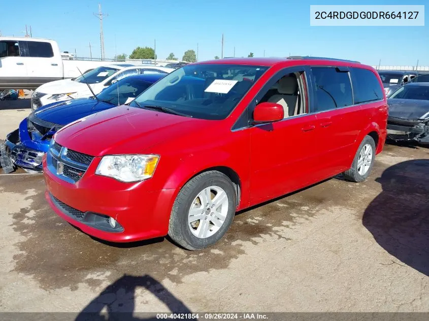 2013 Dodge Grand Caravan Crew VIN: 2C4RDGDG0DR664127 Lot: 40421854