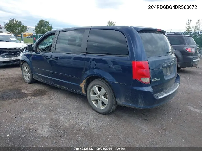 2C4RDGBG4DR580072 2013 Dodge Grand Caravan Se