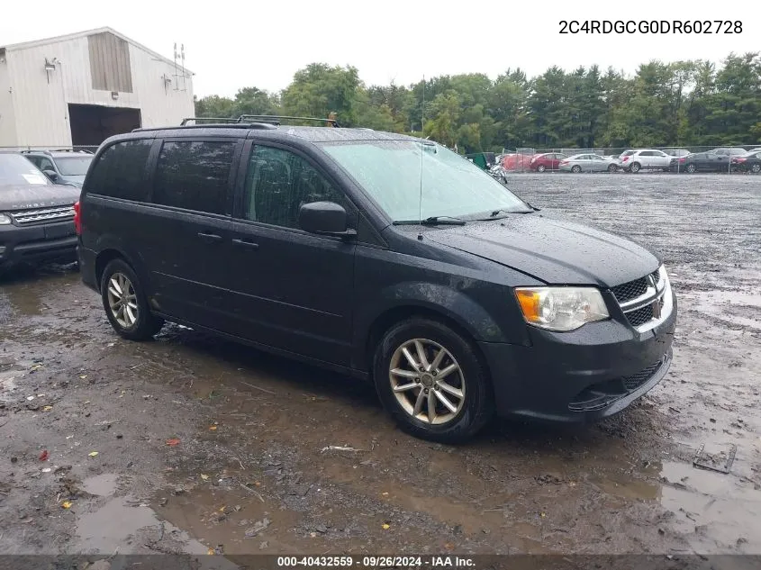 2013 Dodge Grand Caravan Sxt VIN: 2C4RDGCG0DR602728 Lot: 40432559