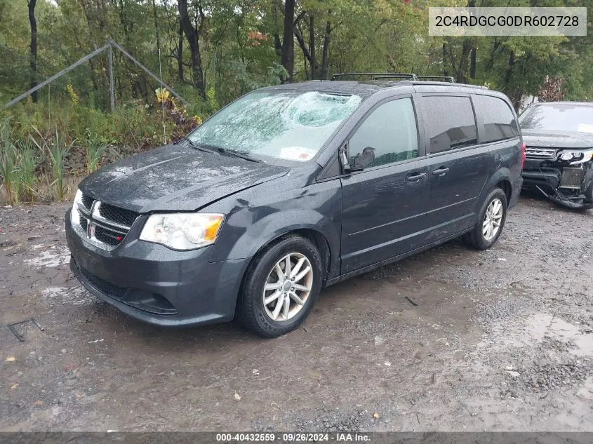 2013 Dodge Grand Caravan Sxt VIN: 2C4RDGCG0DR602728 Lot: 40432559