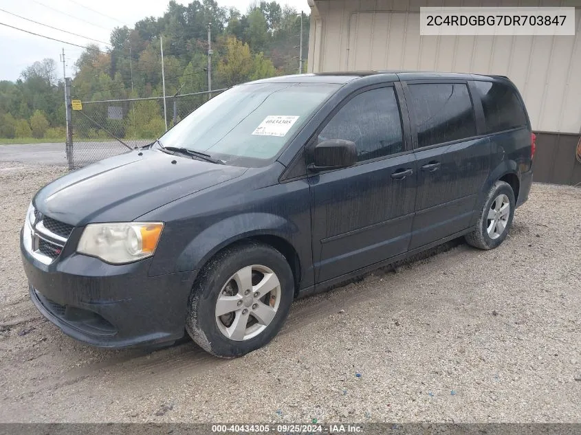 2013 Dodge Grand Caravan Se VIN: 2C4RDGBG7DR703847 Lot: 40434305