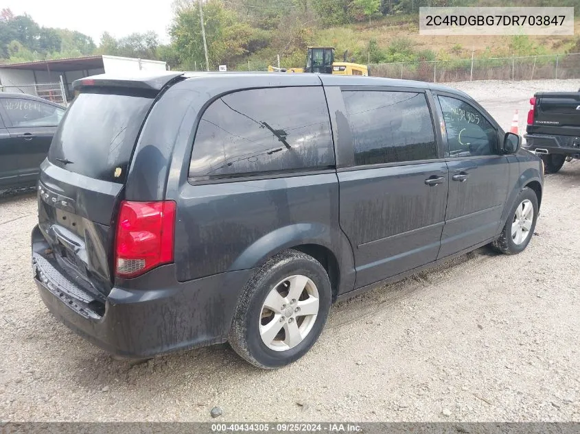 2C4RDGBG7DR703847 2013 Dodge Grand Caravan Se