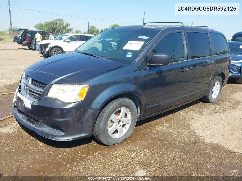 2013 Dodge Grand Caravan Sxt VIN: 2C4RDGCG8DR592126 Lot: 40434727