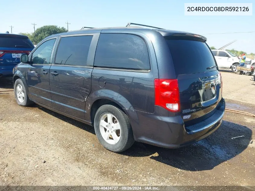 2C4RDGCG8DR592126 2013 Dodge Grand Caravan Sxt