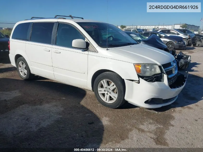 2013 Dodge Grand Caravan Crew VIN: 2C4RDGDG4DR661926 Lot: 40456612