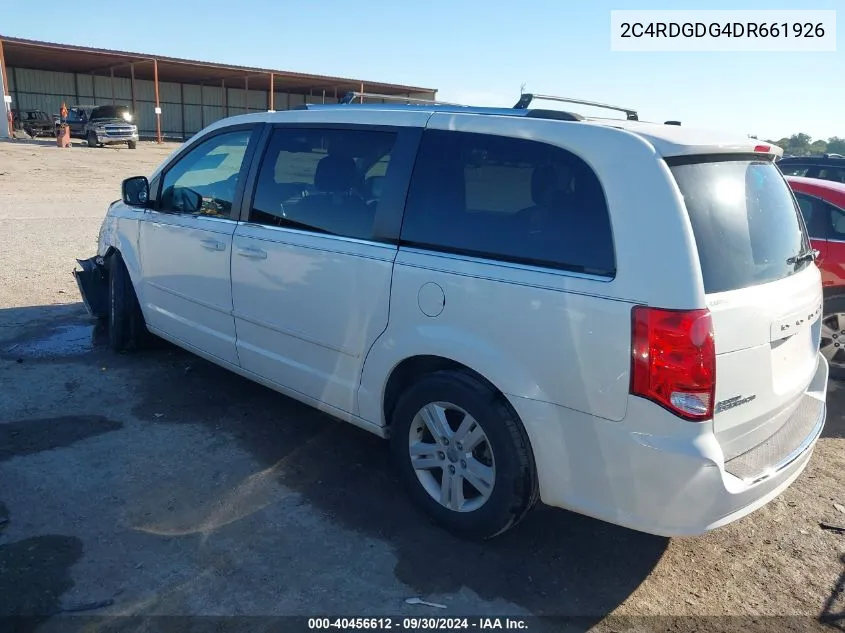 2013 Dodge Grand Caravan Crew VIN: 2C4RDGDG4DR661926 Lot: 40456612