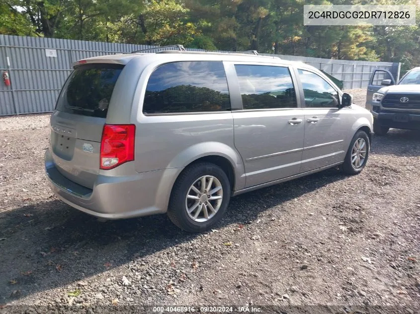 2013 Dodge Grand Caravan Sxt VIN: 2C4RDGCG2DR712826 Lot: 40468916