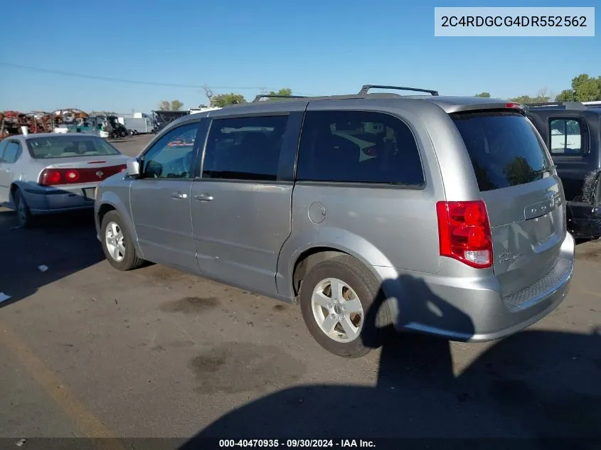 2013 Dodge Grand Caravan Sxt VIN: 2C4RDGCG4DR552562 Lot: 40470935