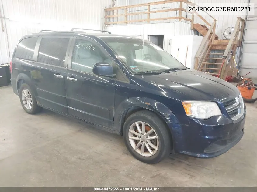 2C4RDGCG7DR600281 2013 Dodge Grand Caravan Sxt