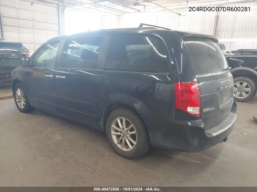 2013 Dodge Grand Caravan Sxt VIN: 2C4RDGCG7DR600281 Lot: 40472555