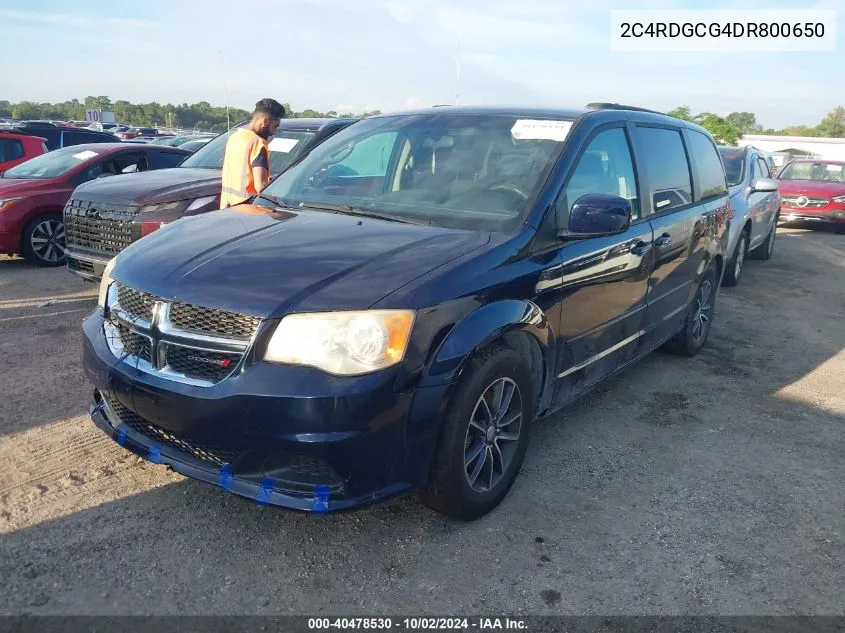 2013 Dodge Grand Caravan Sxt VIN: 2C4RDGCG4DR800650 Lot: 40478530