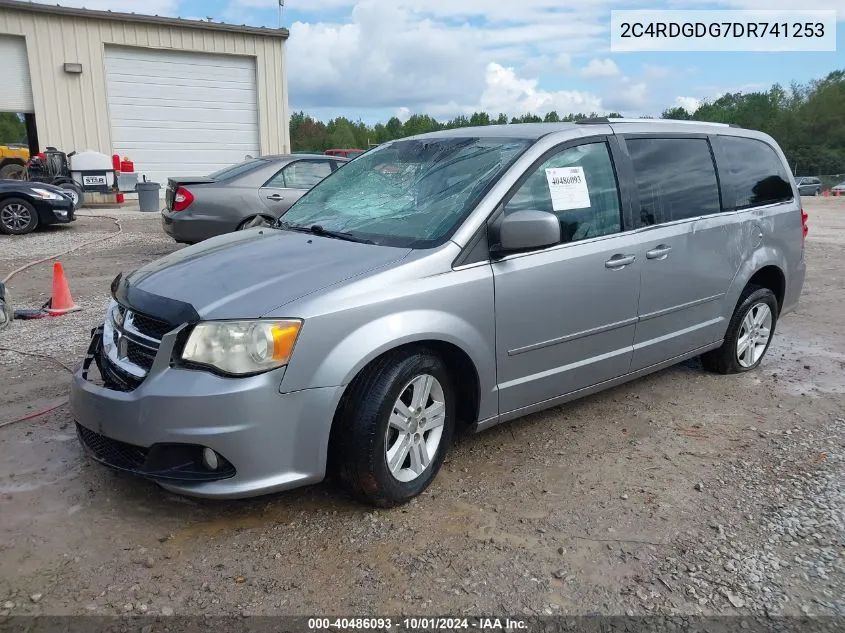 2013 Dodge Grand Caravan Crew VIN: 2C4RDGDG7DR741253 Lot: 40486093